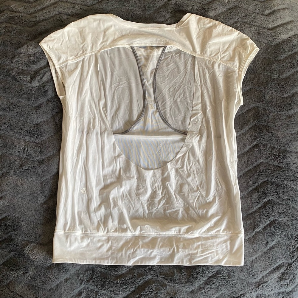 Lululemon if you’re lucky short sleeve top